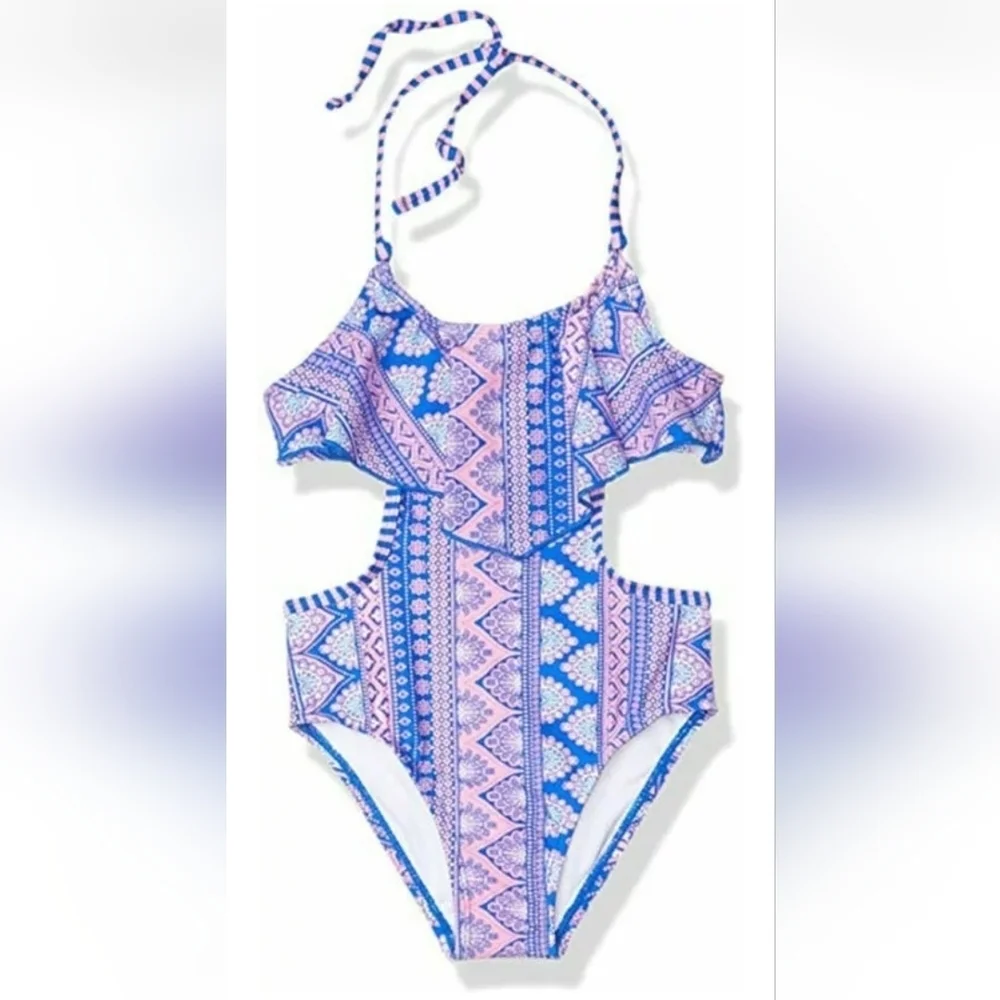 GIRLS TOMMY BAHAMA 1 PIECE SWIMSUIT SIZE 4T